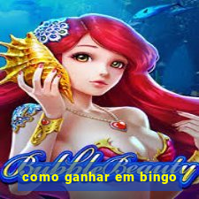 como ganhar em bingo